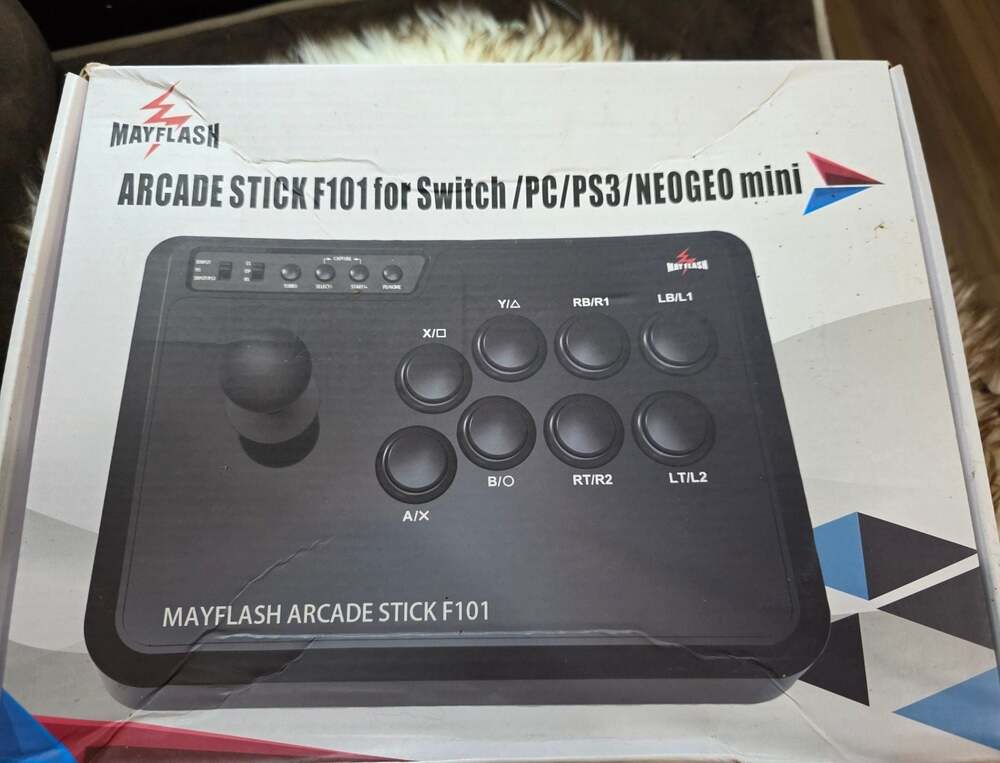 Mayflash Arcade Stick F101 for Nintendo Switch, PC, PS3, Android, Neogeo mini, S